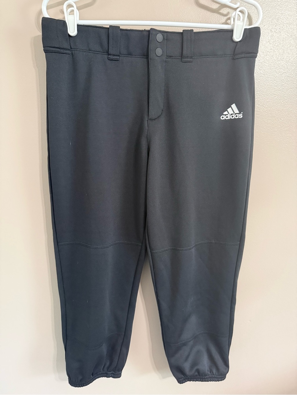 Adidas‎ Aeroready Cropped Knicker Baseball T-Ball Athletic Pants Black Youth L